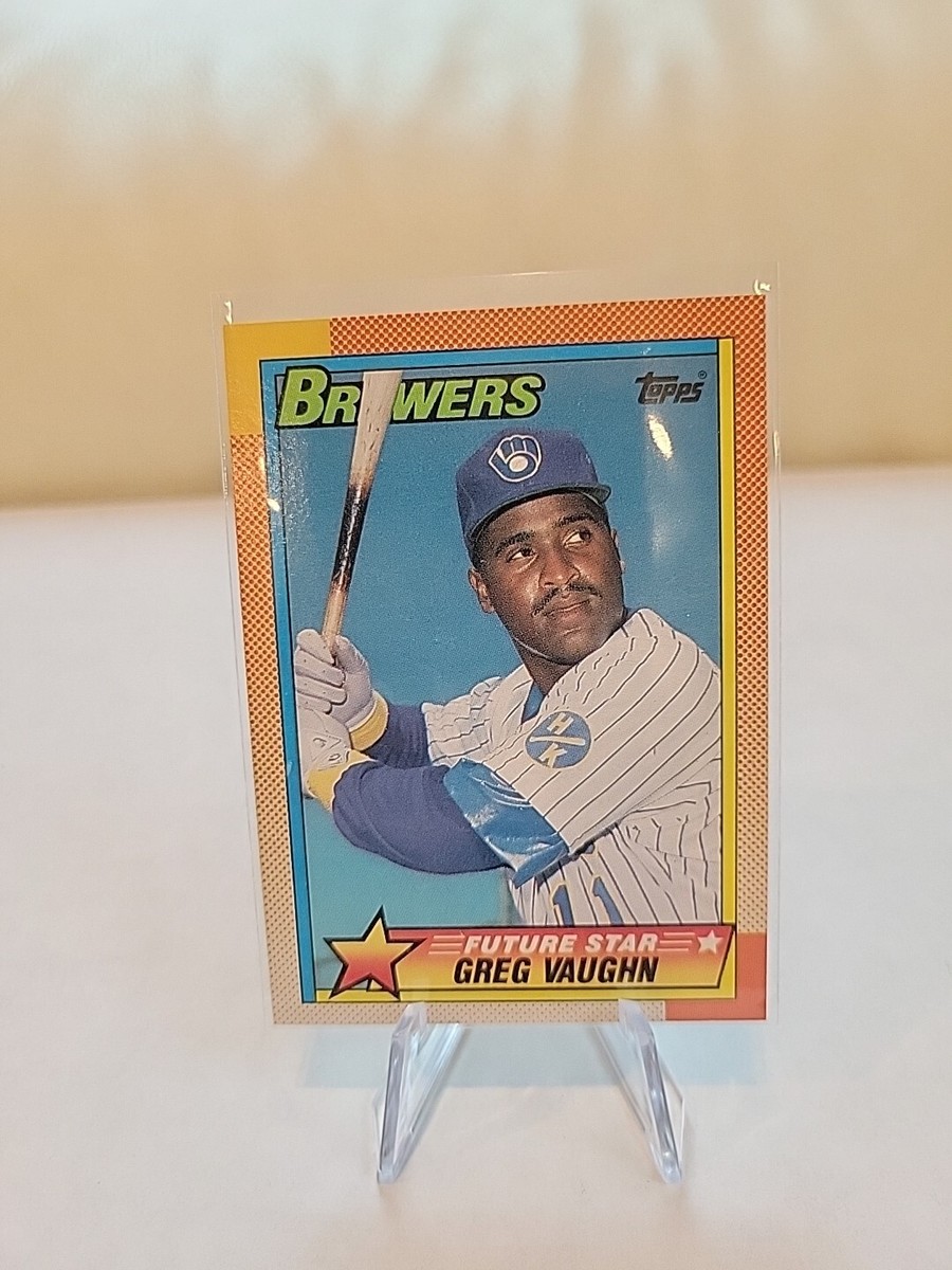 1990 Topps 57 Greg Vaughn Milwaukee Brewers Future Star | eBay