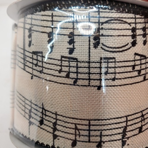 Kurt Adler Musical Notes Holiday Song Sheet Music Polyester Ribbon 2.5" Wide NEW - Picture 9 of 24