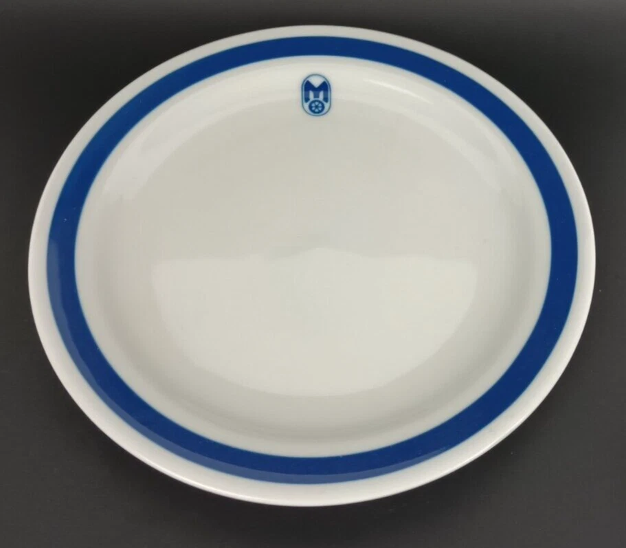 Reichsbahn MITROPA Dessertteller Kuchenteller CP blauer Rand