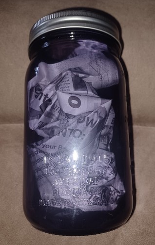 Tarro de bolas "MEJORADO" PÚRPURA cuarto de galón 32 OZ. " Edición Coleccionista 100 Años "Sin Tapa - Imagen 6 de 7