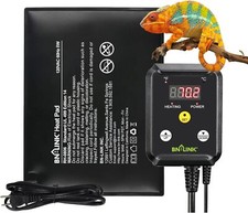 BN-LINK Reptile Heating Pad with Digital Thermostat Under Tank Heater Terrarium