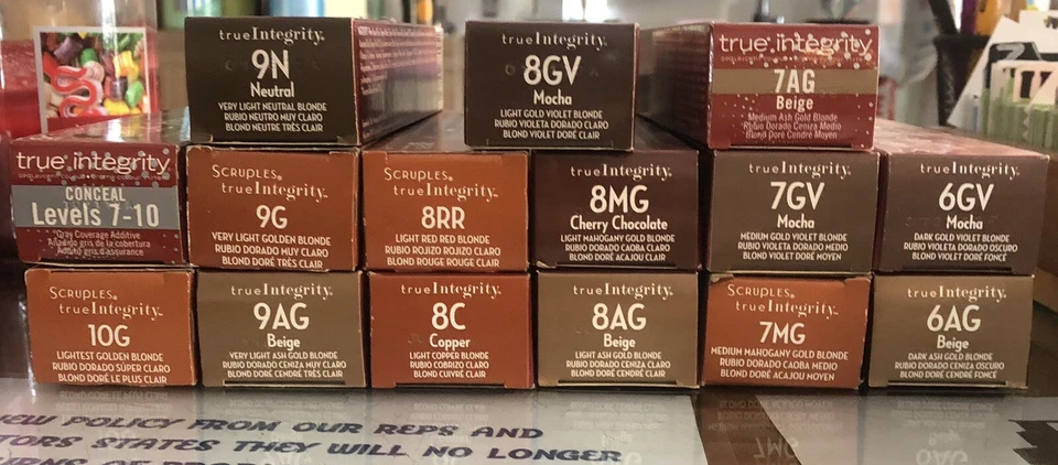 Scruples®️true Integrity®️ Color de cabello nivel 10-6 lote de 15 nuevos Foto 2 de 4