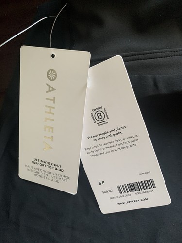 Athleta Top Damen Gr. S/P D-DD Ultimate 2-in-1 Stützkombination schwarz - Bild 6 von 10