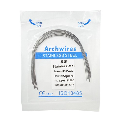 Dental Orthodontic Stainless Steel Arch Wire Rectangular Ovoid/Square/Natural - Picture 26 of 38