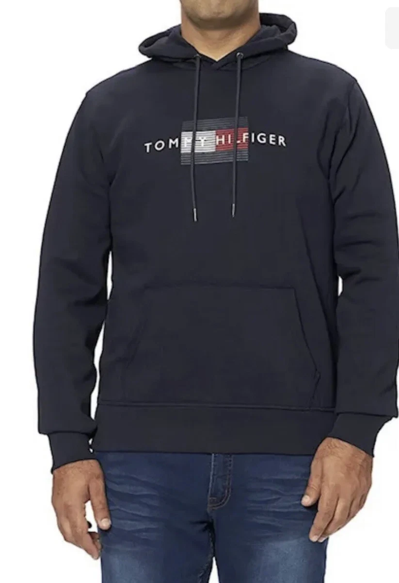 Tommy hilfiger basic icon cheap logo hoodie in black