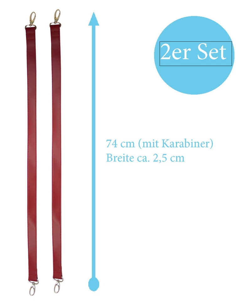 Taschengriffe Taschenhenkel Schultergurt Taschenhenkel aus Kunstleder Griffe - Bild 2 von 4