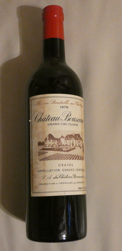 UNE BOUTEILLE CHATEAU BOUSCAUT 1978 GRAND CRU CLASSÉ ROUGE PESSAC-LÉOGNAN - 第 1/5 張圖片