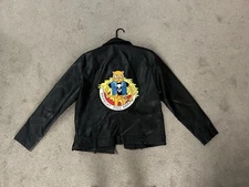 Titty Bat Custom Men’s Faux Leather Jacket 