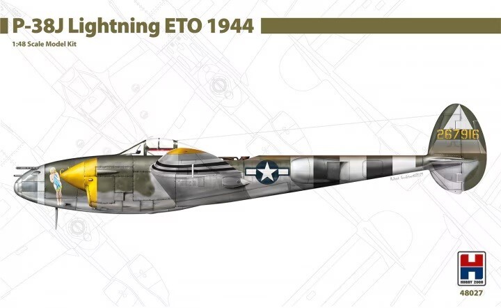 Hobby 2000 48027 1:48th scale P-38J Lightning ETO 1944