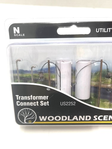 Woodland Scenics US2252 Transformer Connect Set - N Scale NEW Utility Poles - Picture 2 of 7