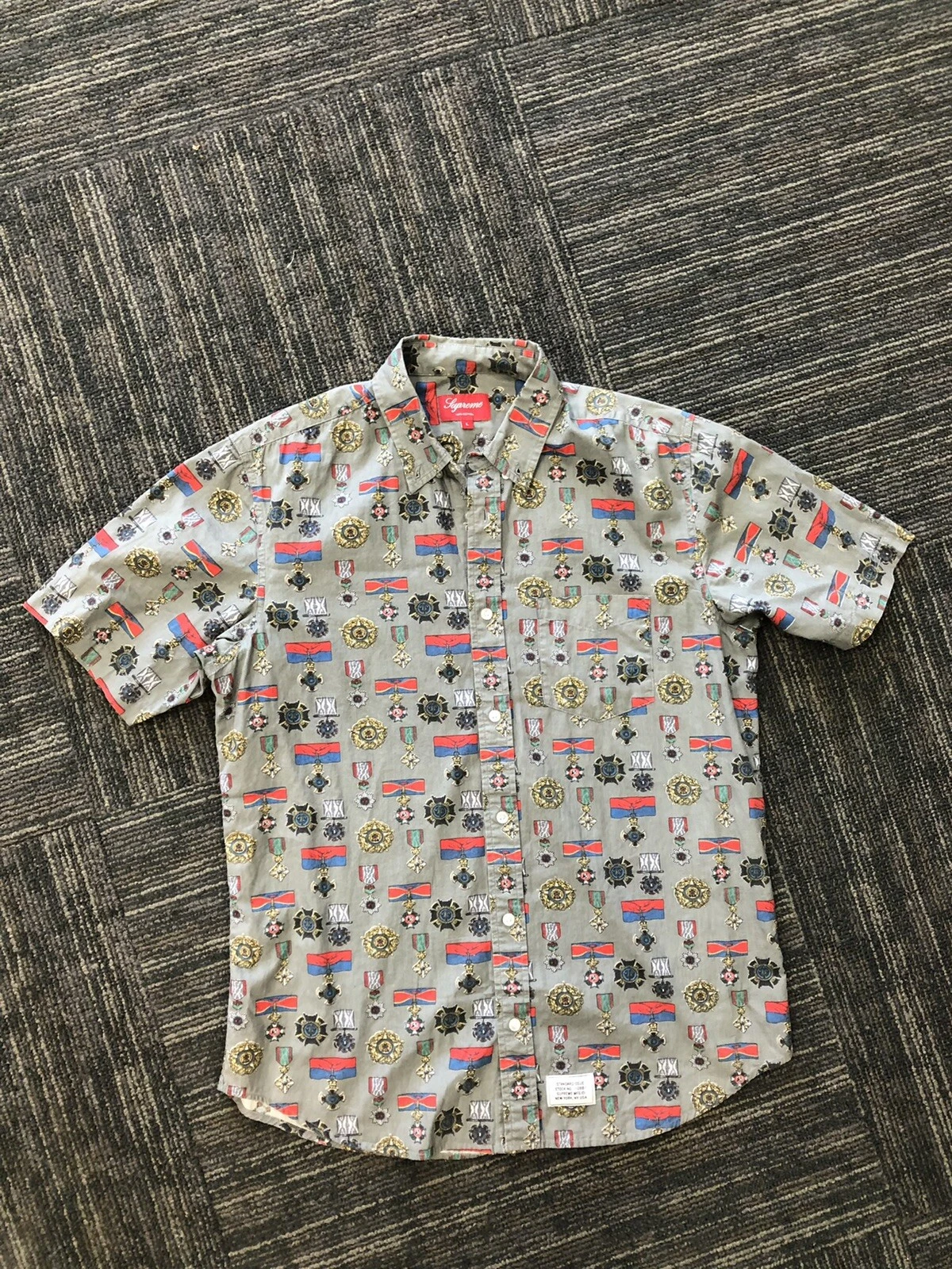 Médailles Suprêmes Manches Courtes Coton Boutonné Odd Future Taille L Tyler The Creator