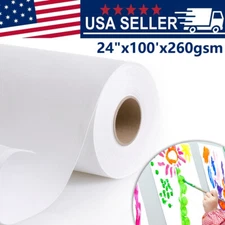 24"x100' Waterproof Artist Canvas Roll-Polyester Matte for Any Inkjet printer