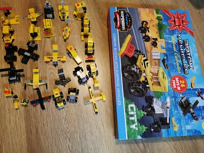 24er Set Spielzeugbausteine Steine Kinder Spielen Baufahrzeuge Bausteine