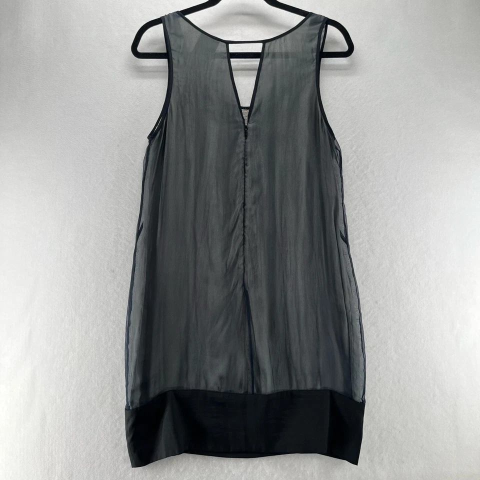 Платье Yoana Baraschi 6 с блестками украшение шифоновое покрытие майка сзади замочная скважина черное - Изображение 4 из 4