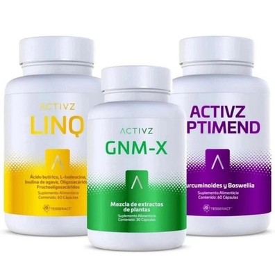Activz Trifecta Combo - GNM-X, LINQ, OPTIMEND - 3 Bottle System - New & Sealed