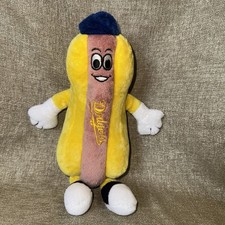 MLB Los Angeles LA Dodgers Hot Dog Plush Toy Mascot Stuffed Animal 10”