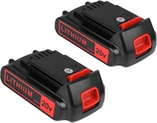 KINGTIANLE 2packs Replace Battery for Black and Decker 20v Max 2500mAh, 