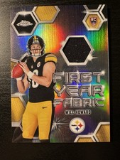 Topps Chrome 2025 Will Howard Rookie Pittsburgh Steelers First Year Fabric NFL
