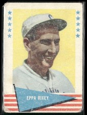 1961 Fleer Baseball Greats (F418-3) #71 Eppa Rixey (low grade:Auth-GD)