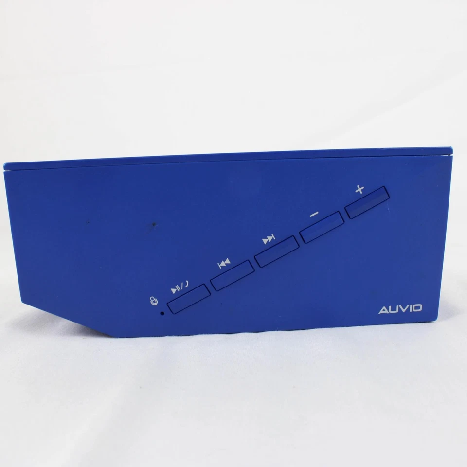 Altavoz doméstico Auvio Bluetooth con entrada auxiliar portátil inalámbrico azul Foto 3 de 4