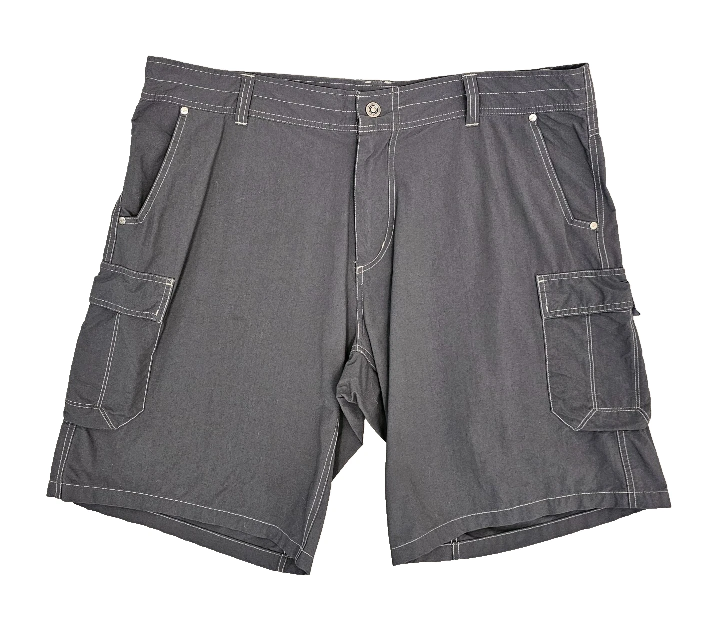 Kuhl Cargo Shorts Mens 40 Gray Stretch Nylon Quick Dry Hiking Outdoor Travel