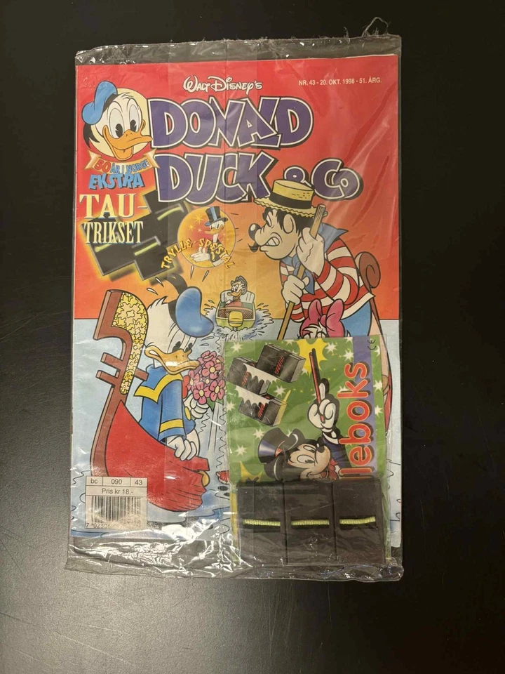 Vintage Donald Duck & Co (2 Comics) 1998 – Rare Norway Semic Sealed w/ Toys - Image 2 of 4