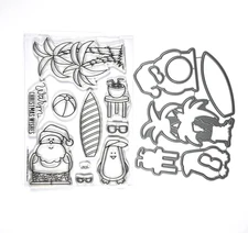 Simon Says Stamp - WARM CHRISTMAS WISHES - 4X6 Stamp & Die Set