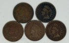 1892 1901 1902 1903 1905 Indian Head Cent Lot of 5