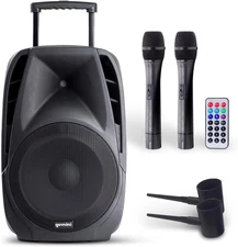 Gemini ES-15TOGO 800 Watt Battery Powered Loudspeaker System, Black