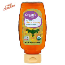 Great Value Organic Strained Raw Honey, 16 oz