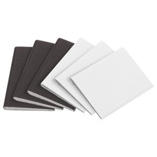 6Pcs Door Corner Seals, Self-Adhesive Exterior Door Frame Seal, Brown & White
