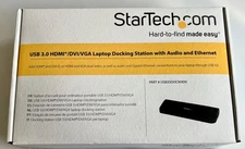 StarTech USB3SDOCKHDV USB3.0 Dock HDMI DVI VGA Docking Station - New, Sealed