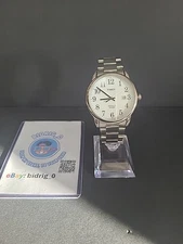 Timex Men's TW2R23300 Easy Reader Silvertone White Stainless Steel Bracelet 