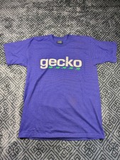 Vintage 90  s Gecko Hawaii Surf T-Shirt Purple Tee Large L Big LOGO