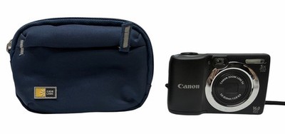 Canon PowerShot A1400 HD 16MP Digital Camera 5X Zoom w/ Case, 4GB SD Card Tested