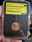 1958 D LINCOLN WHEAT CENT NGC BRILLIANT UNC LIMITED EDITION CUSTOM WHATNOT LABEL