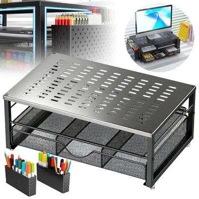 Monitorständer Monitor Riser mit Schublade mit Stifthaltern für Computer