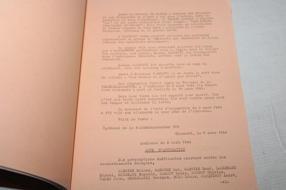 livre mon village sous l'occupation Descharmes régionalisme Haute Marne WW2 - Photo 4/4