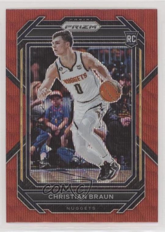 2022-23 Panini Prizm Ruby Wave Prizm Christian Braun #223 10qe