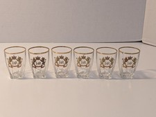 Vintage 1953 Queen Elizabeth 2 Coronation Commemorative Shot Glass Set Of 6 Read
