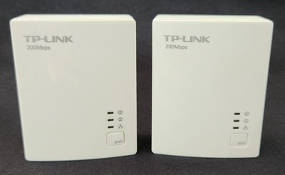 TP-Link 200 Mbps Network Adapter TL-PA2010 (US) Ver. 1.1 Used Set of 2 Tested