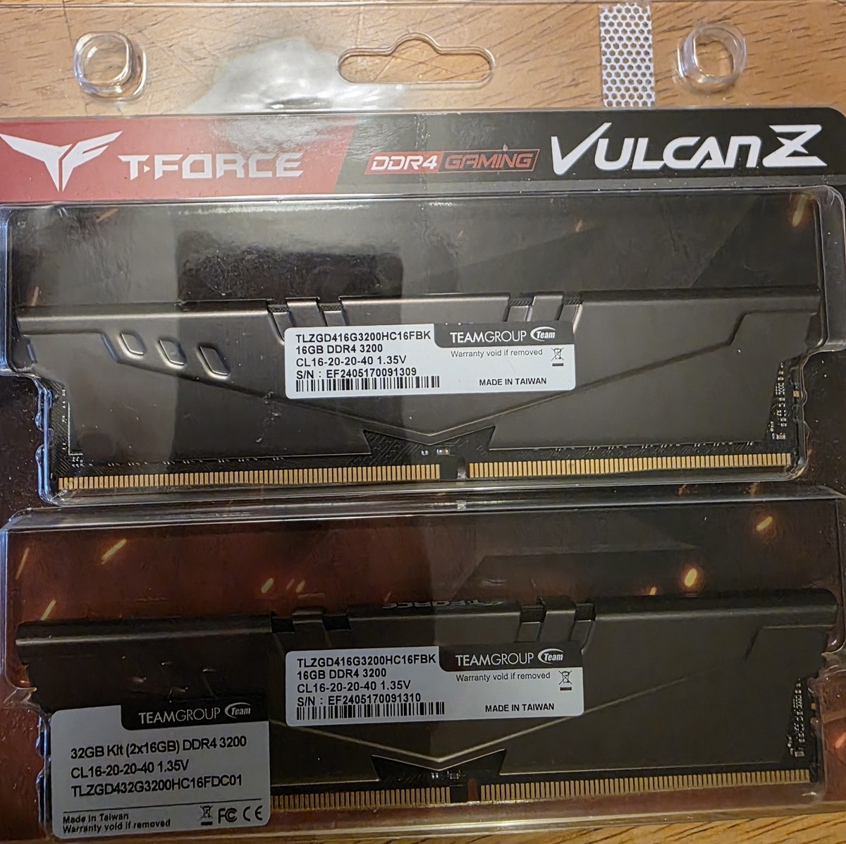 TEAMGROUP T-Force Vulcan Z 32GB (2x16GB) DDR4-3200 | eBay