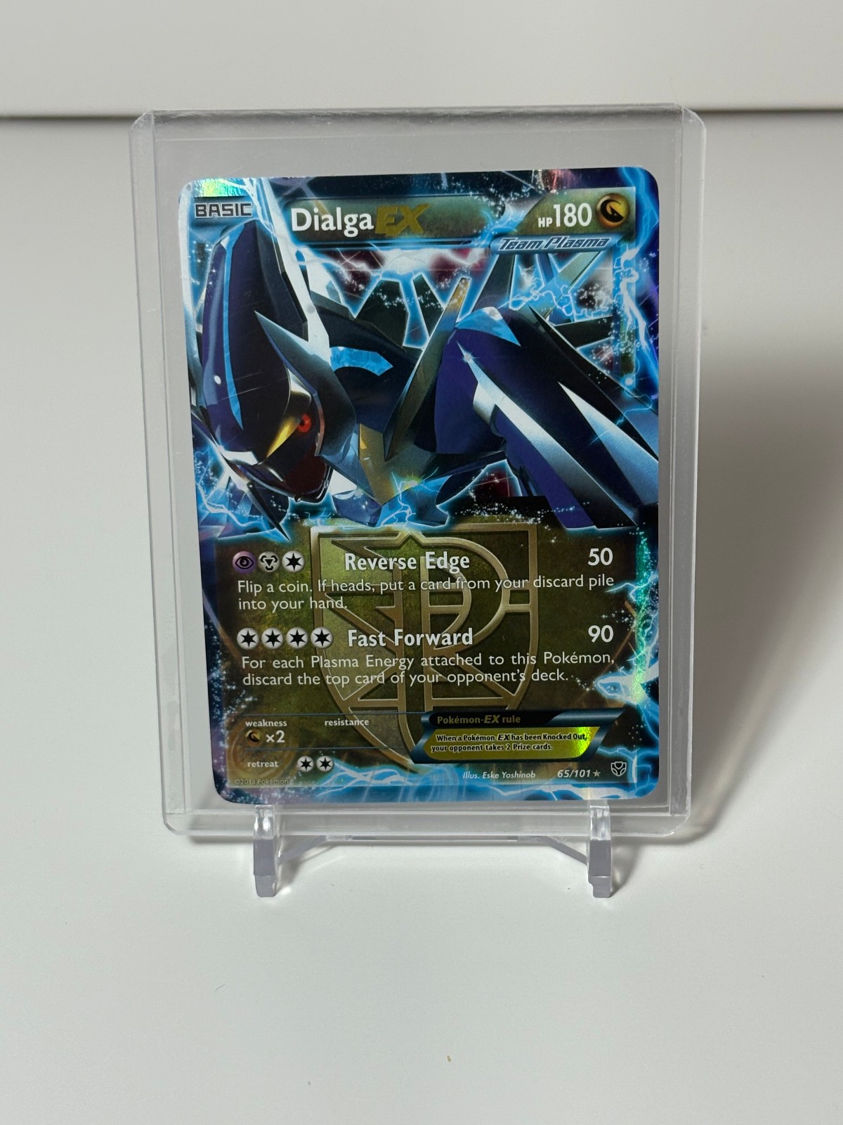 Dialga EX 65/101 Pokemon Plasma Blast Black & White Ultra Rare Card NM/VLP