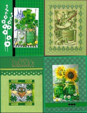 Handmade ST. PATRICK'S DAY CARDS SP11--Lot of 4