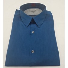 Calvin Klein Men's Extreme Slim Fit Dress Shirt Cobalt Blue 16-16.5 34/35