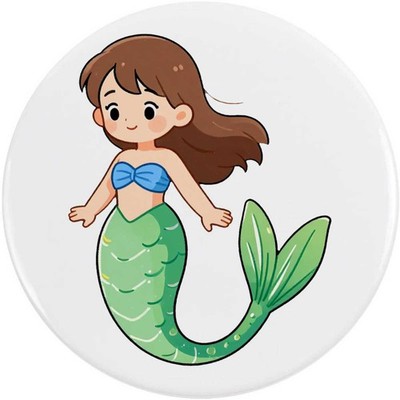 'Chibi Style Mermaid' Button Pin Badges (BB060993)