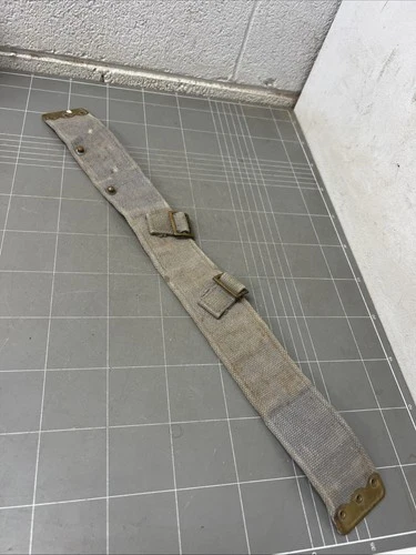 ORIGINAL VINTAGE WW2 BELT WEBBING STRAP UNIFORM PACK MILITARY BLACK VIETNAM