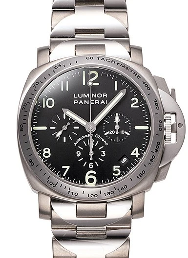 Panerai — Panerai Luminor Chronograph PAM00072 Stainless Steel 40mm Tachymeter #KMW705