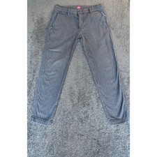 Levis XX Chino Standard Taper Pants Mens Gray Plaid Casual Business Size 31x30