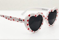 New Heart Shaped Sunglasses Pink Hearts UV400 Protection Women Girls Retro Party